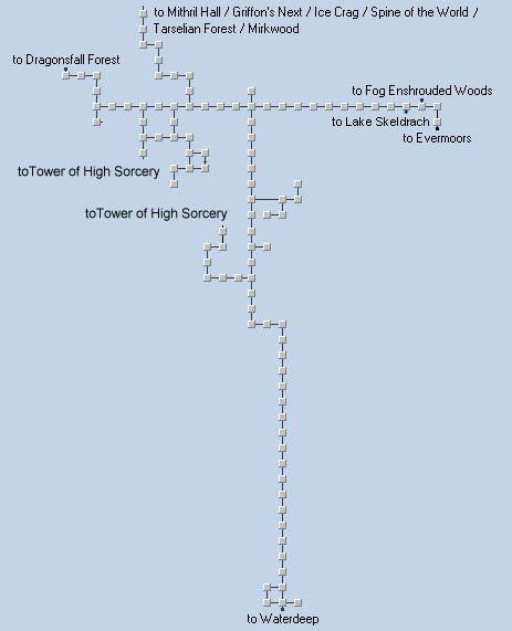 Map of North of Waterdeep